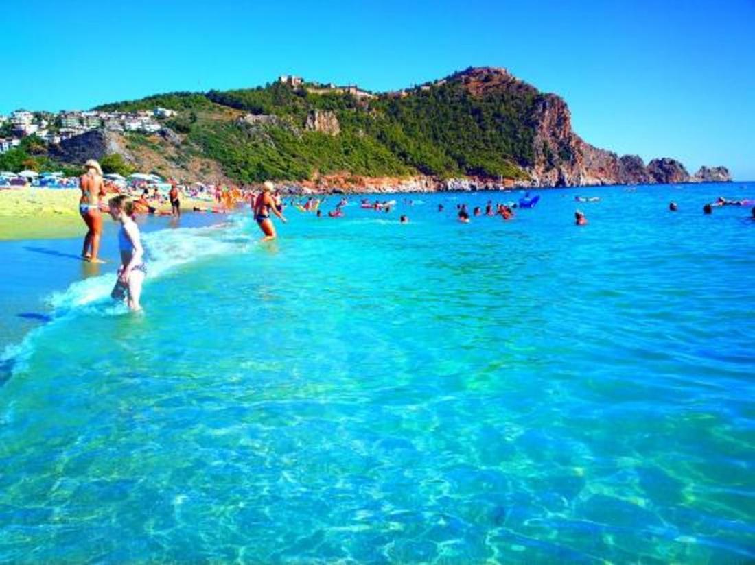 Palm Beach Cleopatra House, Beautiful Private Apartment Just 300 Meters To Cleopatra Beach 14 With Umbrellas, Bikes And Many Extras Included! Alanya Buitenkant foto